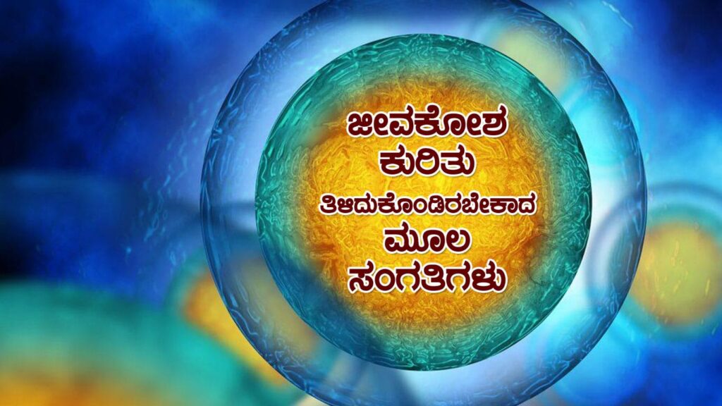 ಜೀವಕೋಶ ಕುರಿತು ತಿಳಿದುಕೊಂಡಿರಬೇಕಾದ ಮೂಲ ಸಂಗತಿಗಳು