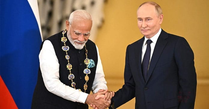 ಪ್ರಧಾನಿ ನರೇಂದ್ರ ಮೋದಿಗೆ ರಷ್ಯಾದ ಅತ್ಯುನ್ನತ ನಾಗರಿಕ ಪ್ರಶಸ್ತಿ