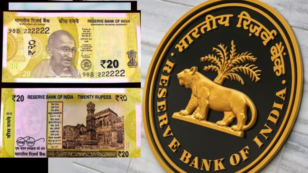 ಹೊಸ 20 ರೂ. ಮುಖಬೆಲೆಯ ನೋಟು ಬಿಡುಗಡೆ ಮಾಡುವುದಾಗಿ ಆರ್‌ಬಿಐ(RBI) ಘೋಷಣೆ