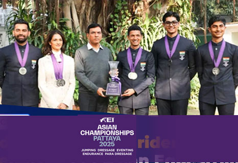 2025ರ FEI ಏಷ್ಯನ್ ಈಕ್ವೆಸ್ಟ್ರಿಯನ್ ಚಾಂಪಿಯನ್‌ಶಿಪ್‌ನಲ್ಲಿ 5 ಪದಕ ಗೆದ್ದು ಬೀಗಿದ ಭಾರತ